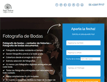 Tablet Screenshot of fotografiabodas.com.mx
